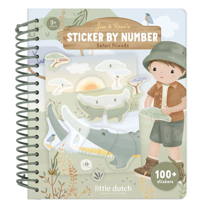 Little Dutch Numerojärjestykseen järjestettävä tarrakirja: Jim Safari Fiends