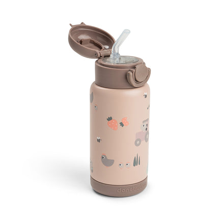 Done by Deer Thermos Straws pullo Tiny Farm Powder 340ml