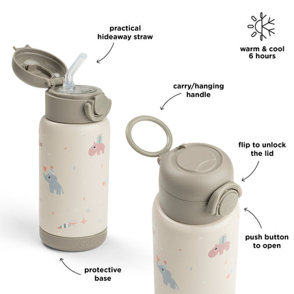 Done by Deer Thermos olkipullo Celebration Sand 340ml