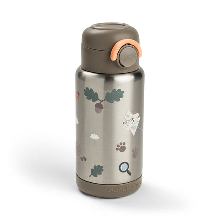 Done by Deer Thermos Straws Bottle Tiny Trails Sand 340ml