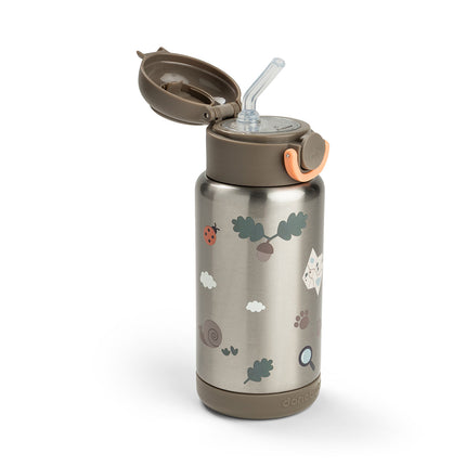 Done by Deer Thermos Straws Bottle Tiny Trails Sand 340ml
