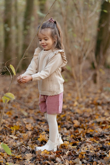 Little Dutch Maillot Kind Sand/ Velvet Rose 2St koop je bij Babywinkel