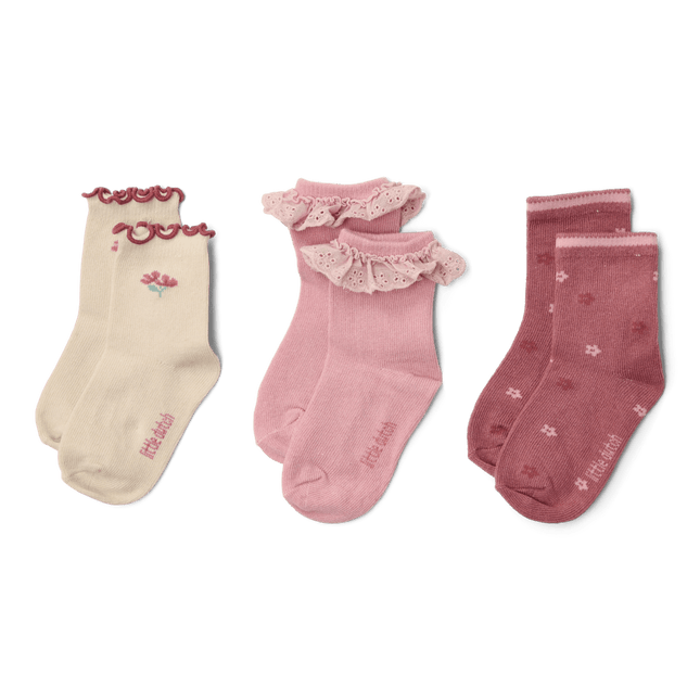 Little Dutch Babysokjes Roze 3St koop je bij Babywinkel
