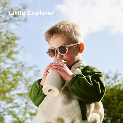 Babymoov Little Explorer -eristetty ruostumattomasta teräksestä valmistettu juomapullo, väri: Ivory