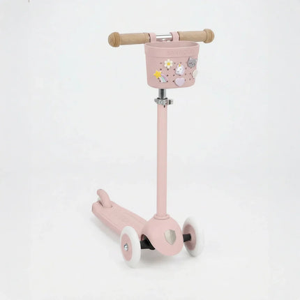 Banwoodin lastenpotkulaudan ja polkupyörän kori Pin<tamp>Ride Faded Pink</tamp>