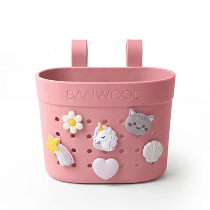 Banwoodin Pin<tamp>Ride Raspberry</tamp>-lastenpotkulaudan ja polkupyörän kori