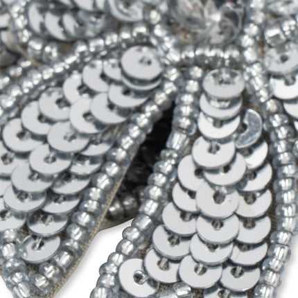Konges Sløjd Haarspeldje Baby Sequin Bow Silver 2St