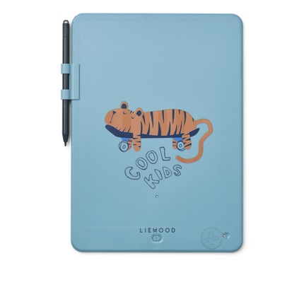 Liewood Piirtopöytä Tiger/Beach blue 25.4cm