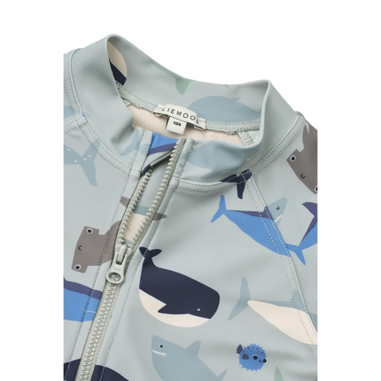 Liewood Zwempak Kind Max Shark / Dove Blue