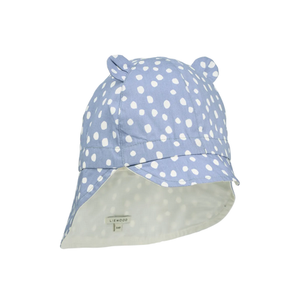 Liewood Zonnehoedje Baby Gorm Omkeerbare Dot / Dusty Lavender