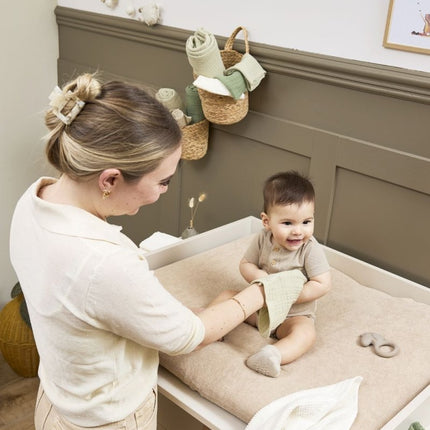 Meyco Aankleedkussenhoes Sand 85X75Cm 2St koop je bij Babywinkel