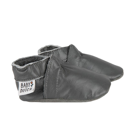 Baby Dutch Baby Schoentjes Effen Antraciet koop je bij Babywinkel