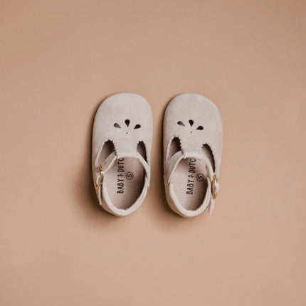 Baby Dutch Baby Schoentjes Evi Sand Suede koop je bij Babywinkel