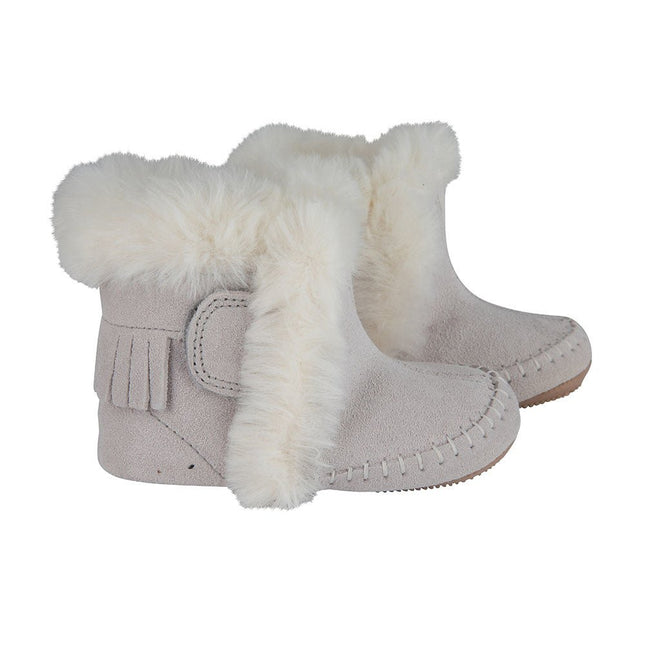 Baby Dutch Baby Schoentjes Hoog Grijs koop je bij Babywinkel