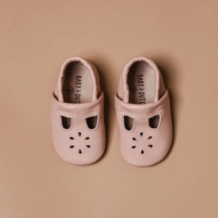 Baby Dutch Baby Schoentjes Juna Roze Suede koop je bij Babywinkel