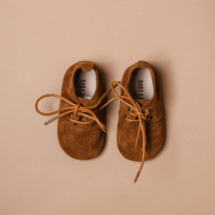 Baby Dutch Baby Schoentjes Nova Camel Suede koop je bij Babywinkel