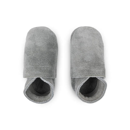 Baby Dutch Babyslofjes Uni Grey Suède koop je bij Babywinkel