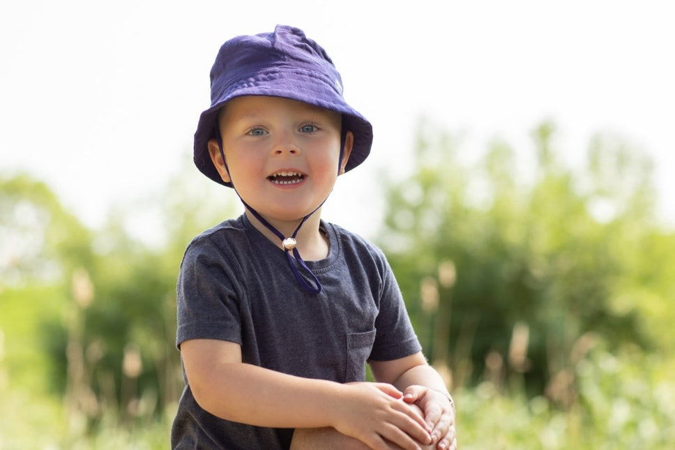 Baby Dutch Zonnehoedje Baby Blauw koop je bij Babywinkel