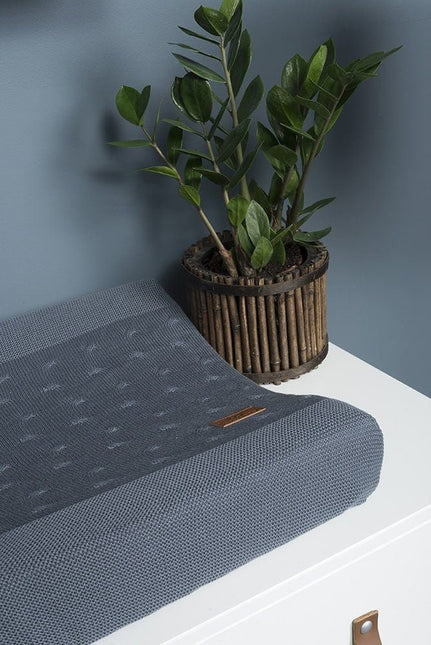 Baby's Only Aankleedkussenhoes Cable Grijs koop je bij Babywinkel