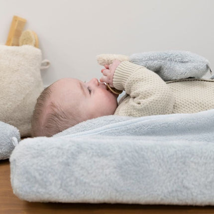 Baby's Only Aankleedkussenhoes Cozy Misty Blue 45X70cm koop je bij Babywinkel