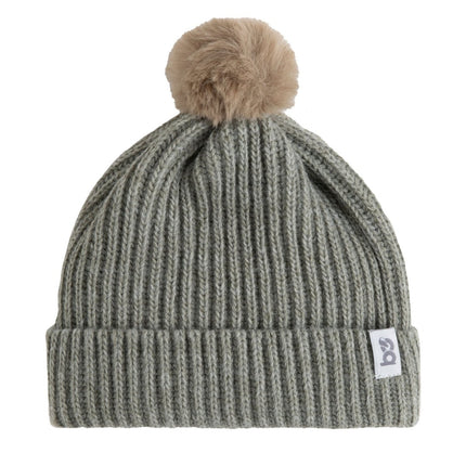 Baby's Only Babymutsje met Pompon Cool Urban Green 3 - 36Mnd koop je bij Babywinkel