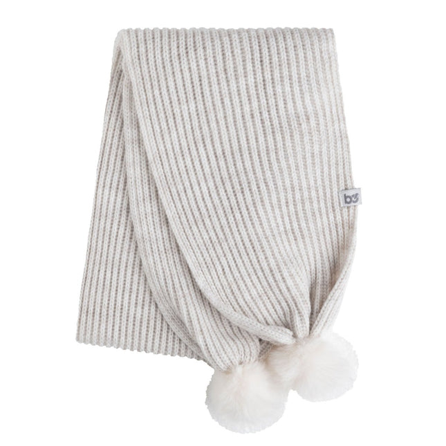 Baby's Only Babysjaal met Pompon Cool Ecru One Size koop je bij Babywinkel