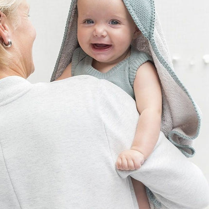 Baby's Only Badcape Baby Classic Zilver/Grijs 75x85cm koop je bij Babywinkel