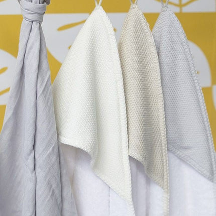 Baby's Only Badcape Baby Classic Zilver/Grijs 75x85cm koop je bij Babywinkel