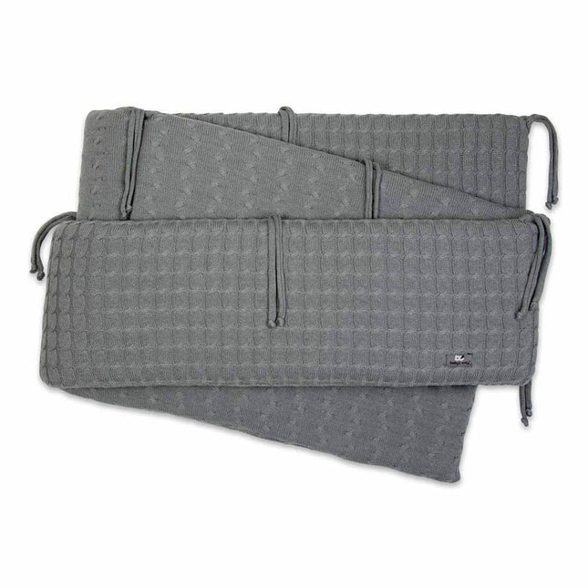 Baby's Only Bedomrander Cable Grijs 330x20cm koop je bij Babywinkel