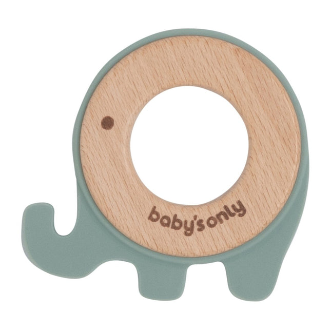 Baby's Only Bijtring Olifant Stonegreen koop je bij Babywinkel