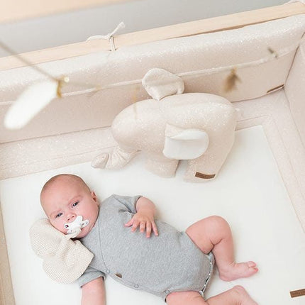 Baby's Only Boxkleed Sparkle Melee Zilverroze 75x95cm koop je bij Babywinkel