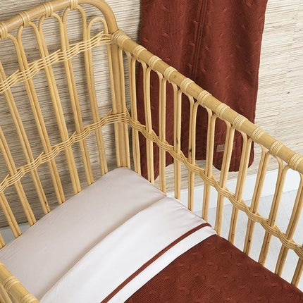 Baby's Only Dekbedovertrek Cable Brique 100x135cm koop je bij Babywinkel