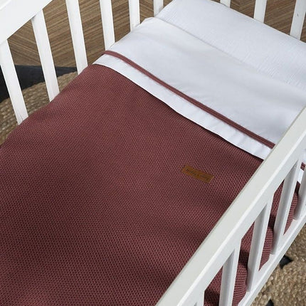 Baby's Only Dekbedovertrek Classic Stone Red 100x135cm koop je bij Babywinkel