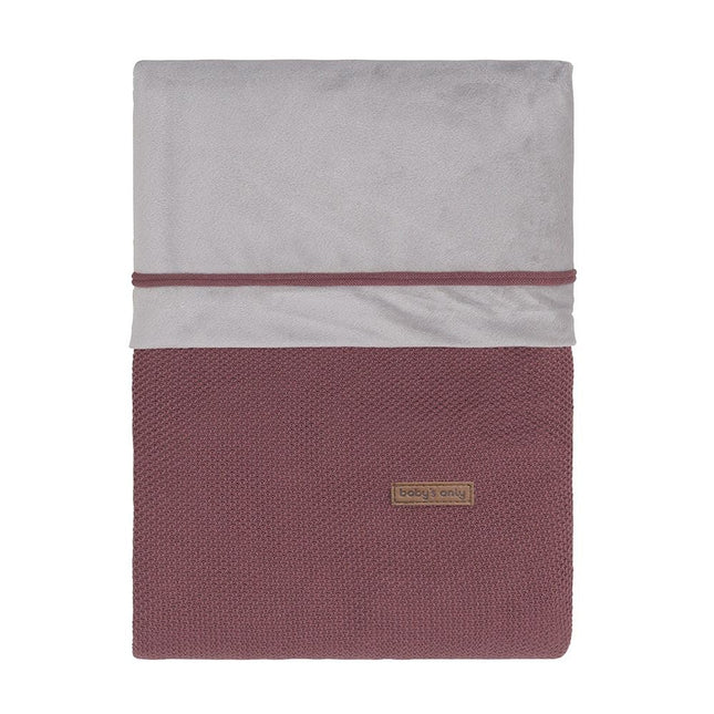 Baby's Only Dekbedovertrek Classic Stone Red 80x80cm koop je bij Babywinkel
