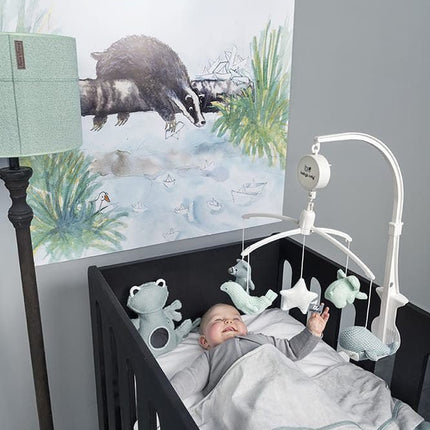 Baby's Only Dekbedovertrek Sparkle Melee Goudmint 100x135 cm koop je bij Babywinkel