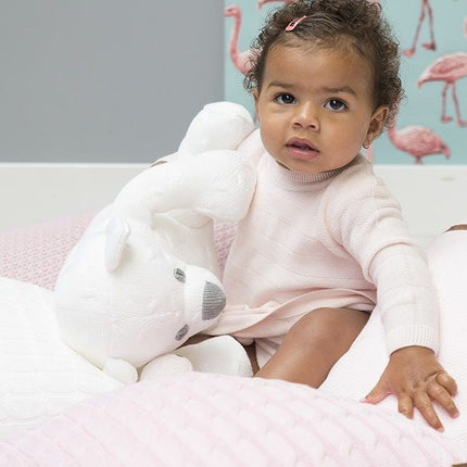 Baby's Only Knuffel Beer Cable Wit 35cm koop je bij Babywinkel