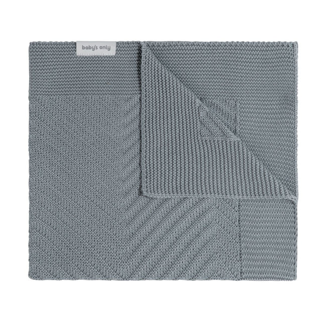 Baby's Only Ledikantdeken Grace Nordic Blue 100x135cm koop je bij Babywinkel