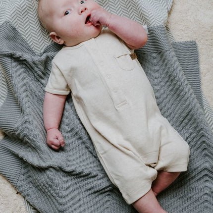 Baby's Only Ledikantdeken Grace Nordic Blue 100x135cm koop je bij Babywinkel