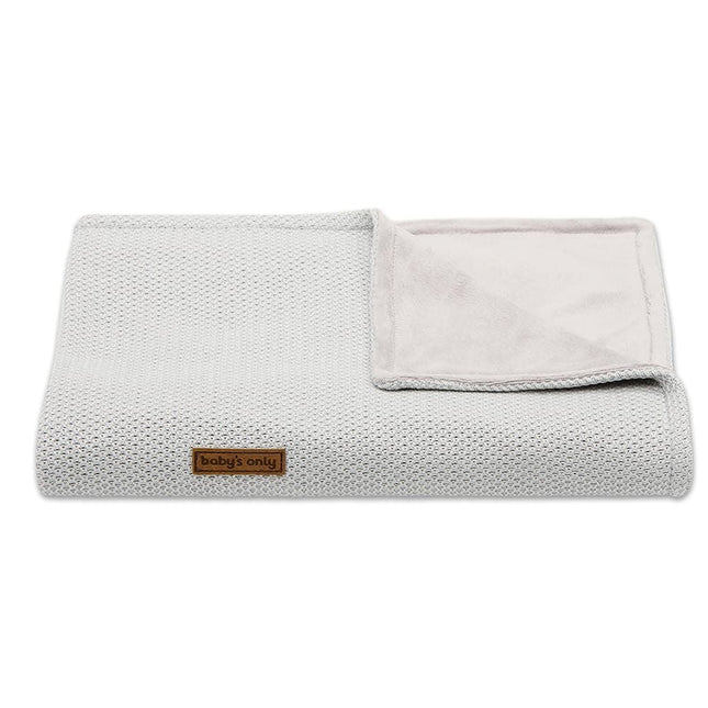 Baby's Only Ledikantdeken Soft Classic Zilver/Grijs koop je bij Babywinkel