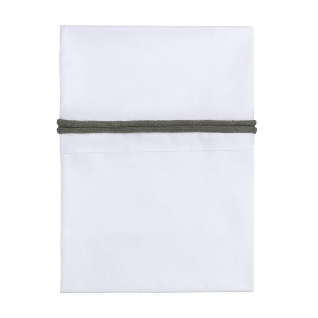 Baby's Only Ledikantlaken Gebreide Bies Khaki/Wit koop je bij Babywinkel