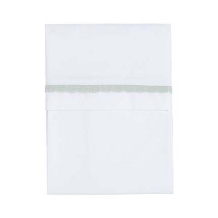 Baby's Only Ledikantlaken Reef Ash Mint/Wit koop je bij Babywinkel