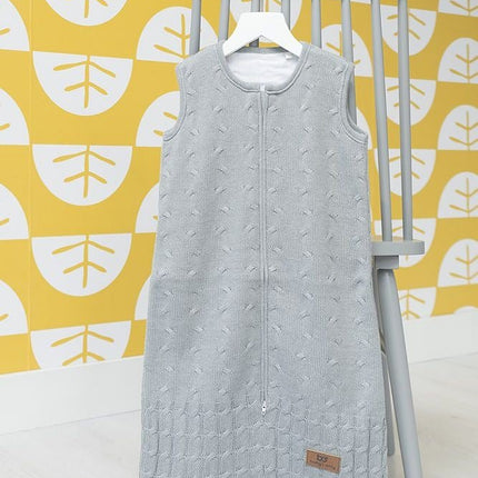 Baby's Only Slaapzak Baby Cable Grijs 70cm koop je bij Babywinkel