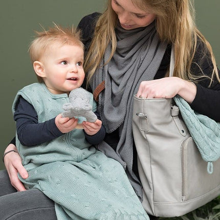 Baby's Only Slaapzak Baby Cable Stonegreen 70cm koop je bij Babywinkel