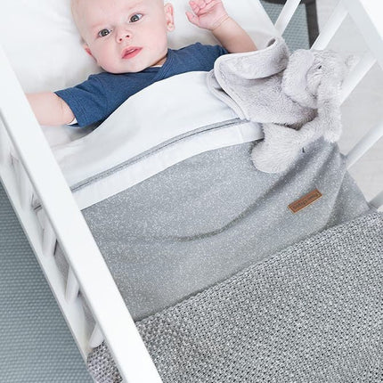 Baby's Only Wiegdeken Soft Sparkle Melee Zilvergrijs koop je bij Babywinkel