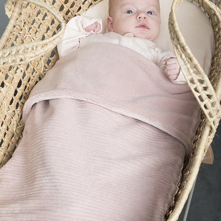 Baby's Only Wiegdeken Teddy Sense Oud Roze koop je bij Babywinkel