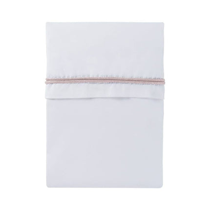 Baby's Only Wieglaken Gebreide Bies Classic Roze/Wit 80x100cm koop je bij Babywinkel