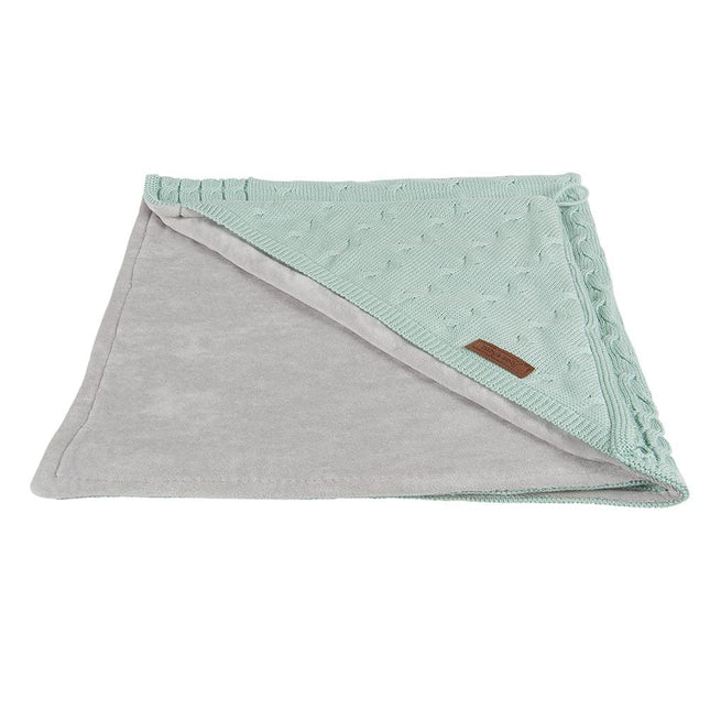 Baby's Only Wikkeldeken Baby Chenille Cable Mint koop je bij Babywinkel