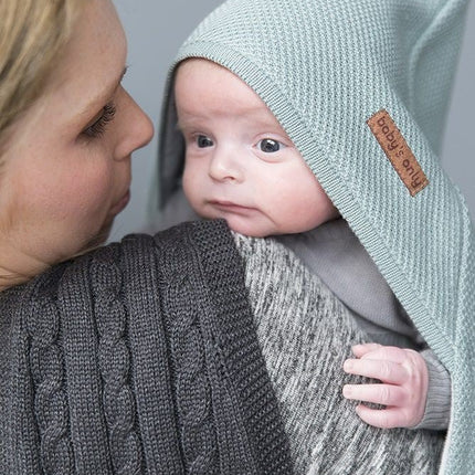 Baby's Only Wikkeldeken Baby Soft Classic Stonegreen koop je bij Babywinkel