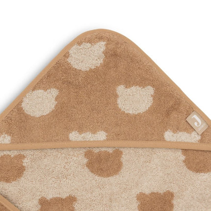 Badcape Badstof Biscuit - Jacquard koop je bij Babywinkel