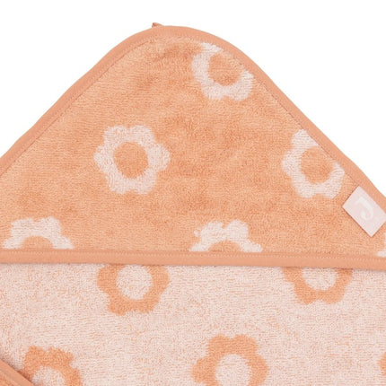 Badcape Badstof - Jacquard Blush koop je bij Babywinkel